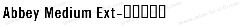 Abbey Medium Ext字体转换